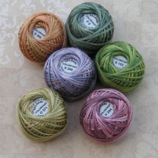 Rosewood M Flowers of Rosehall Valdani Silk Ball Thread pack